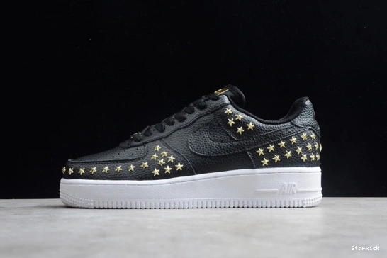 AR0639-001 1 STARS FORCE LOW BLACK AIR NIKE 0908